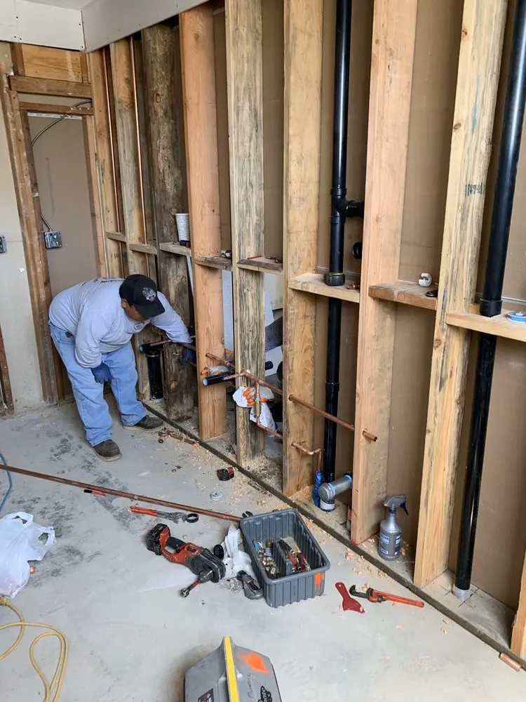 Commercial rough-in plumbing for Water Heater Replacement in Rosamond